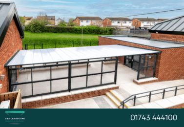 covered walkway ysgol llywelyn