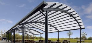 curved roof canopies