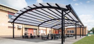 curved roof canopy