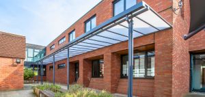 straight roof canopies