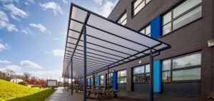 straight roof canopy