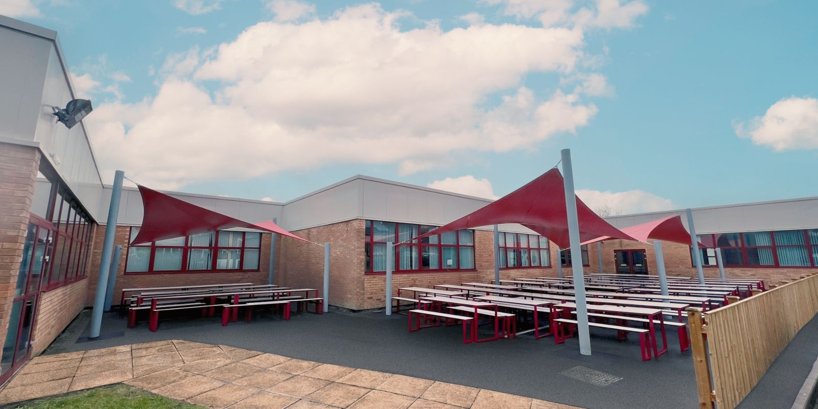 covered seating area