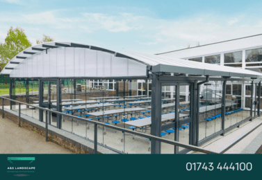 bloxwich academy enclosed dining canopy
