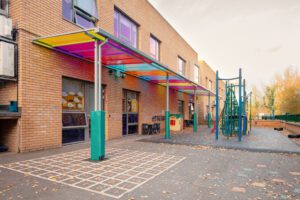 Motiva Linear Coloured Roof Canopy