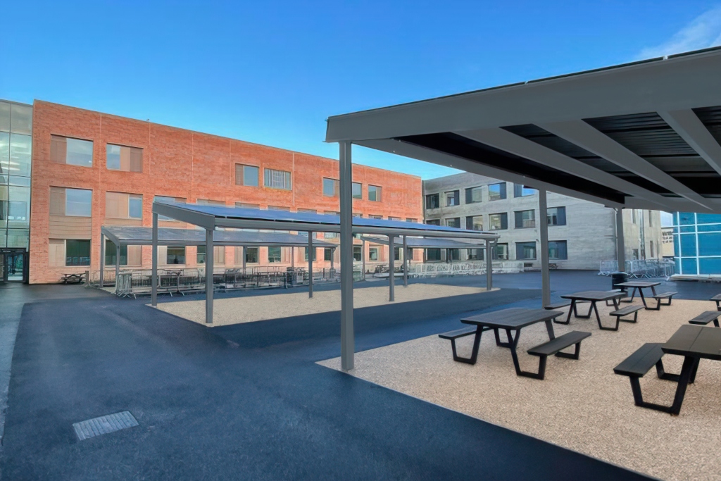 Motiva VoltSpan Canopy Motiva VoltSpan is a canopy that is energy efficient for sustainability