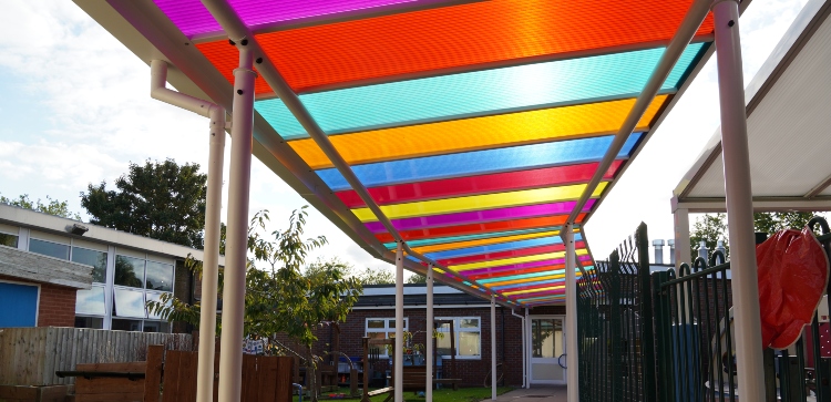 rainbow roof canopy