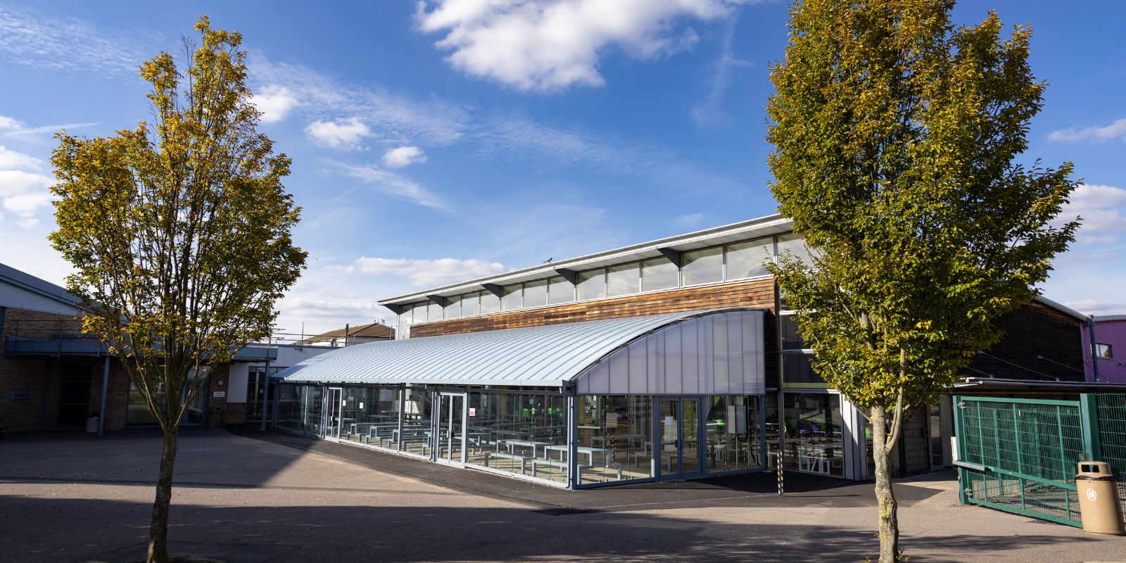 enclosed dining school canopy