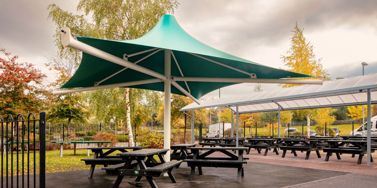 fabric umbrella school canopy