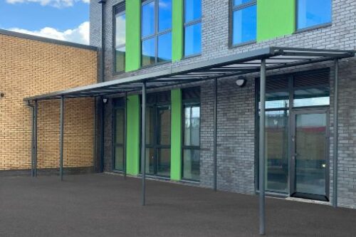 Burleyfields Burleyfields Primary Installs Outdoor Shelters | A&S Landscape