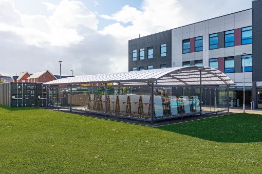 the trinity school dining canopy