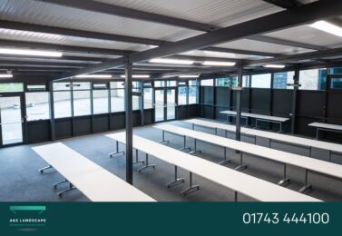 enclosed dining space glossopdale school