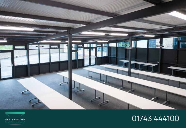 enclosed dining space glossopdale school