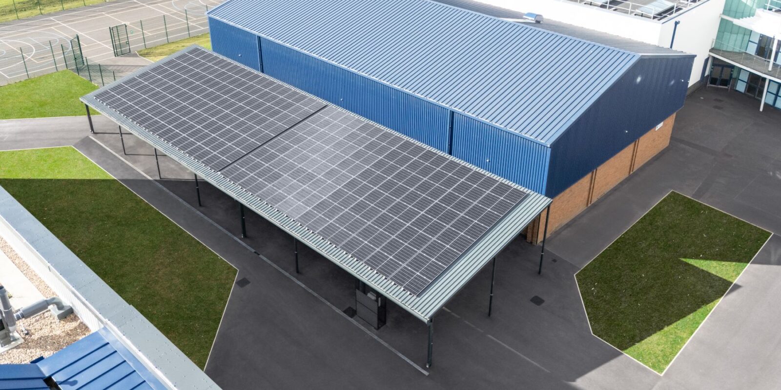 solar pv canopy carleton high school