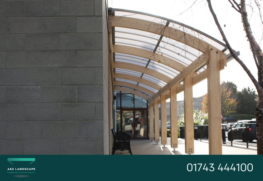 glulam timber canop | A&S Landscape