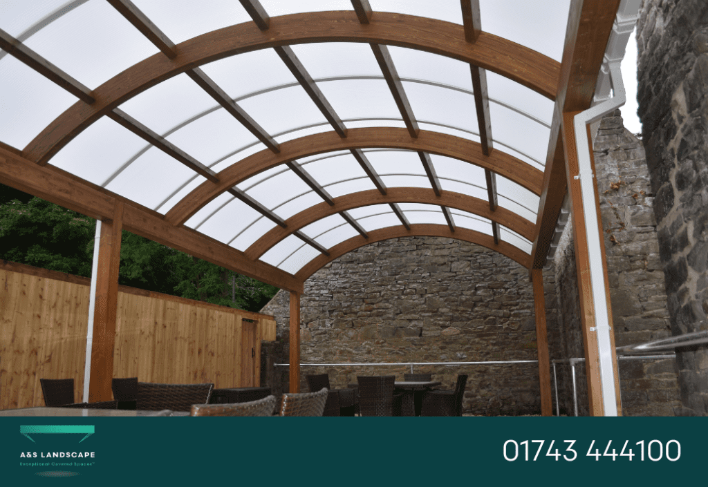 glulam timber shelter