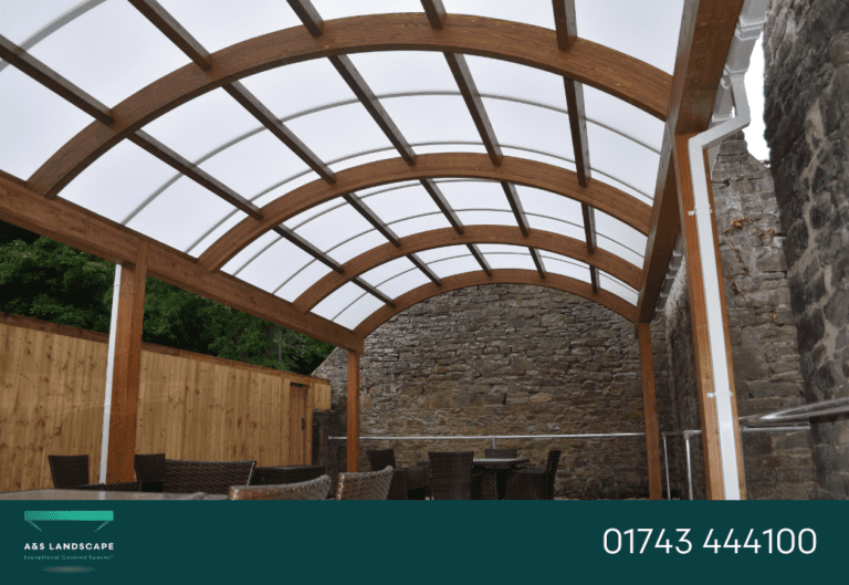 glulam timber shelter