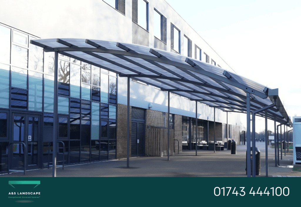 curved roof canopy christchurch school
