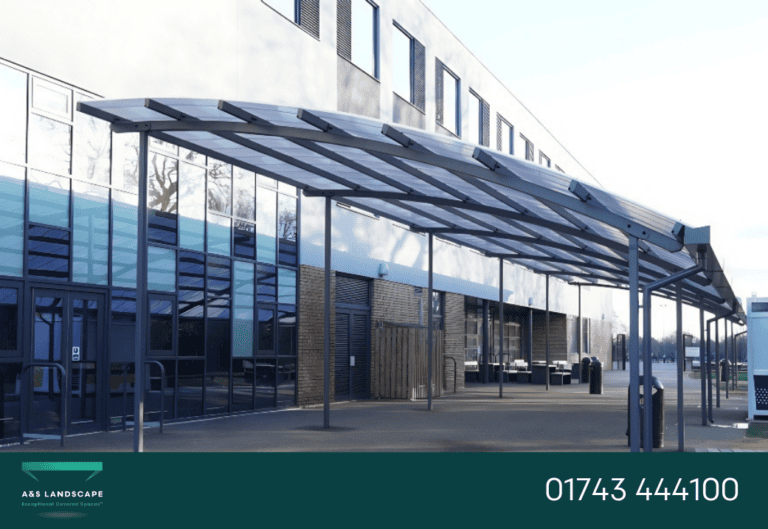 curved roof canopy christchurch school