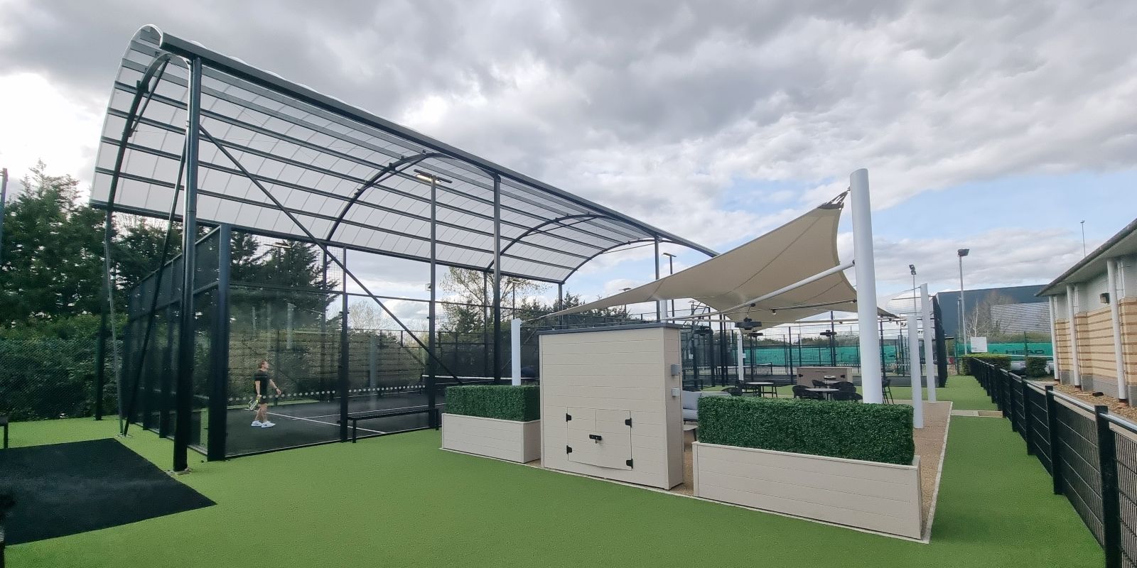 david lloyd basildon padel canopy