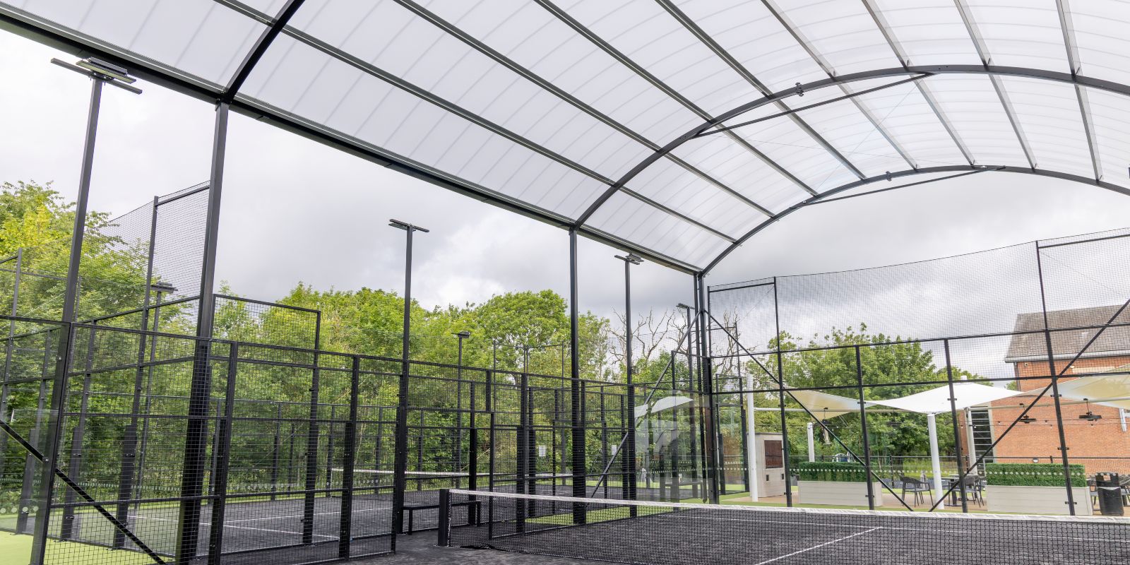 padel court david lloyd canopy